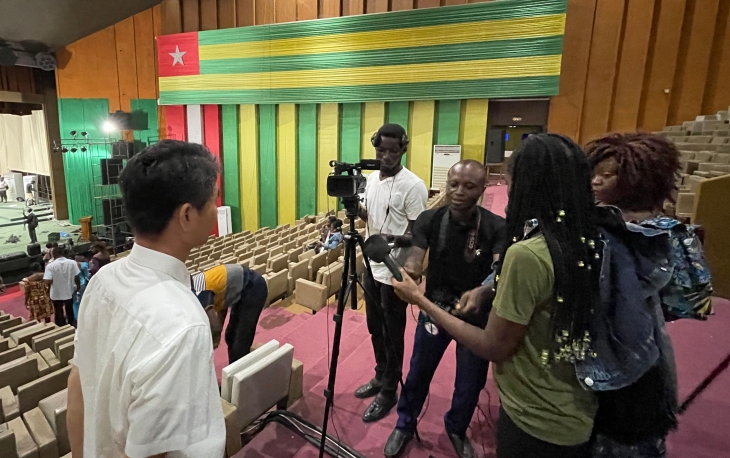 토고 국영방송 TVT 인터뷰